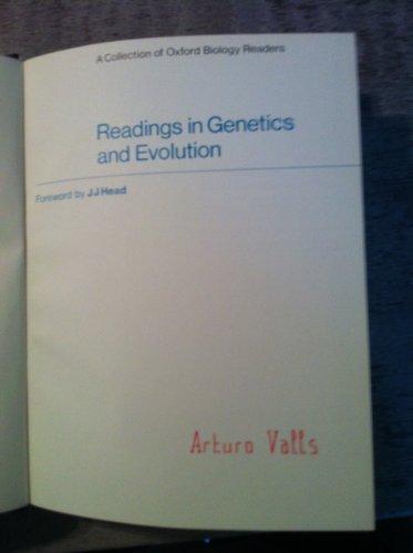 Book Readings in genetics and evolution;: A collection of Oxford biology readers free