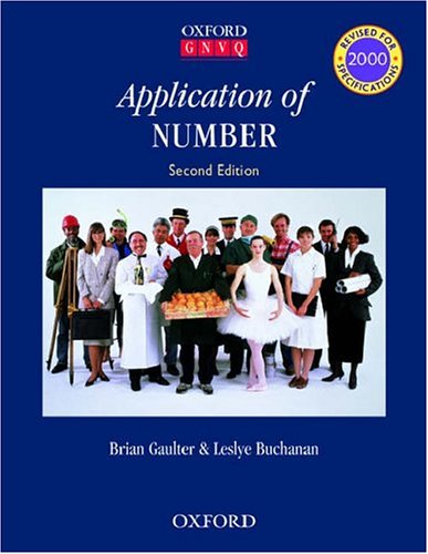 Book Application Of Number (oxford Gnvq Core Skills S) free
