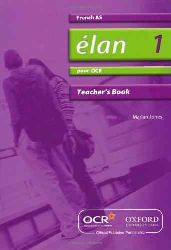 Book Elan 1: Pour Ocr As Teacher's Book free