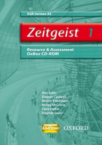 Book Zeitgeist: 1: As Aqa Resource And Assessment Oxbox Cd-rom free
