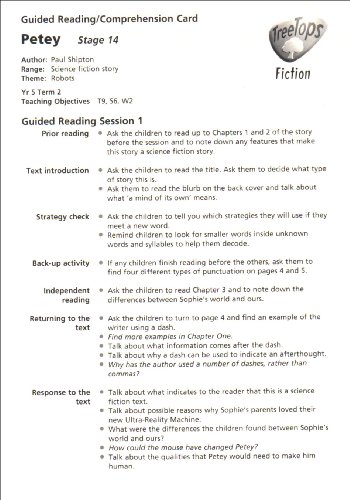 Book Oxford Reading Tree: Stage 14: Treetops Stories: Guided Reading Cards free