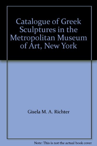 Book Catalogue of Greek Sculptures in the Metropolitan Museum of Art, New York free