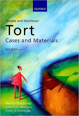 Book Hepple and Matthews' Tort: Cases and Materials free