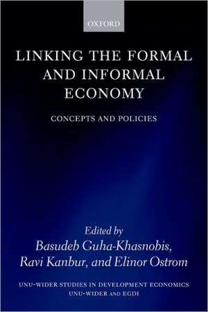 Book Linking the Formal and Informal Economy: Concepts and Policies (WIDER Studies in Development Economics) free