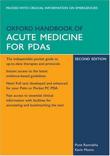 Book Oxford Handbook of Acute Medicine for PDA (Oxford Handbooks Series) free