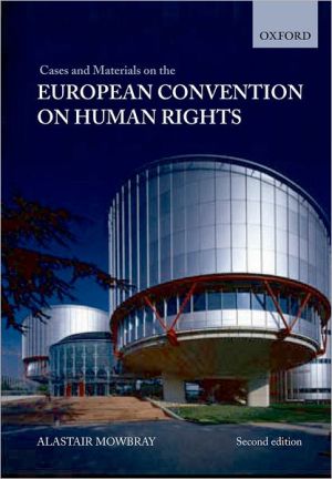 Book Cases and Materials on The European Convention on Human Rights free