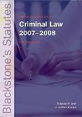 Book Blackstone's Statutes on Criminal Law 2007-2008 (Blackstone's Statute Book Series) free