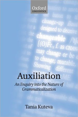 Book Auxiliation: An Enquiry into the Nature of Grammaticalization free
