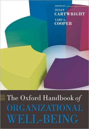 Book The Oxford Handbook of Organizational Well-Being (Oxford Handbooks) free
