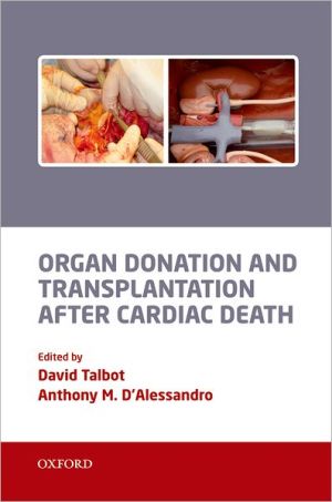Book Organ Donation and Transplantation after Cardiac Death free
