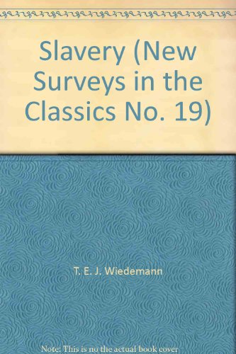 Book Slavery (new Surveys In The Classics No. 19) free
