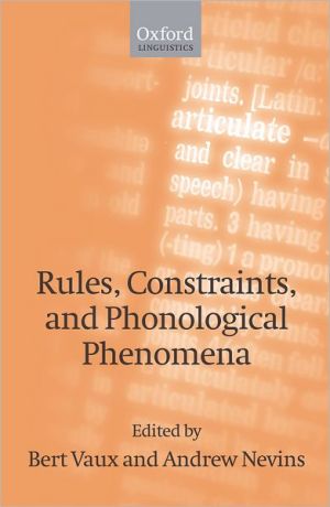 Book Rules, Constraints, and Phonological Phenomena free