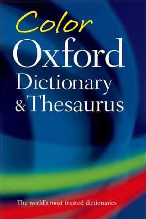 Book Color Oxford Dictionary & Thesaurus free