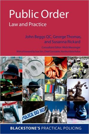Book Public Order: Law and Practice (Blackstone's Practical Policing) free