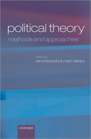 Book Political Theory: Methods and Approaches free