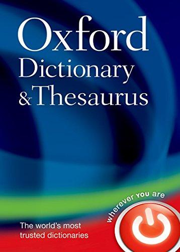 Book Oxford Dictionary and Thesaurus free