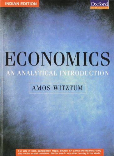 Book Economics: An Analytical Introduction free