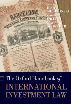 Book The Oxford Handbook of International Investment Law (Oxford Handbooks) free