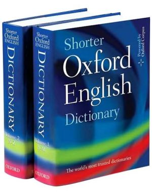 Book Shorter Oxford English Dictionary: Sixth Edition free