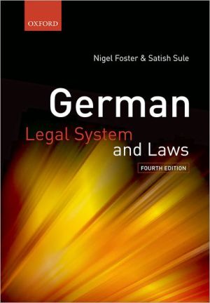 Book German Legal System and Laws (German Legal System & Laws) free