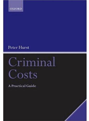 Book Criminal Costs: A Practical Guide free
