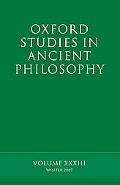 Book Oxford Studies in Ancient Philosophy: Volume 33 free