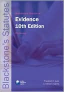 Book Blackstone's Statutes on Evidence (Blackstone's Statute Book Series) free