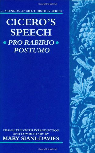 Book Pro Rabirio Postumo (clarendon Ancient History Series) free