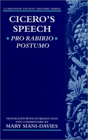 Book Pro Rabirio Postumo (Clarendon Ancient History Series) free