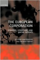 Book The European Corporation: Strategy, Structure, and Social Science free