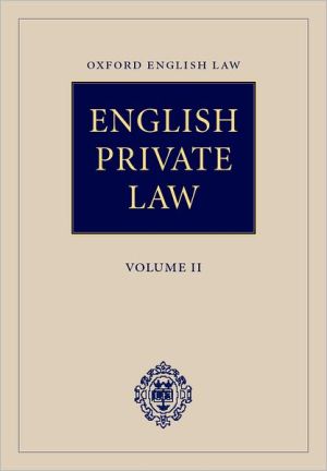 Book English Private Law, Volume 2. free