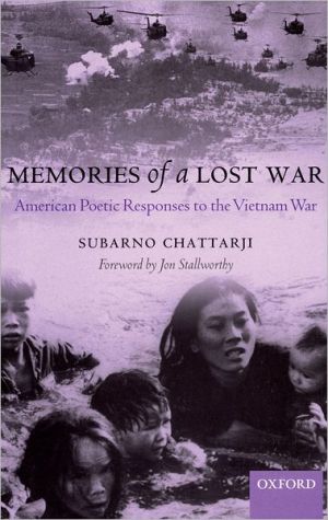 Book Memories of a Lost War: American Poetic Responses to the Vietnam War (Oxford English Monographs) free