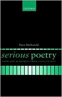 Book Serious Poetry: Form And Authority From Yeats To Hill free