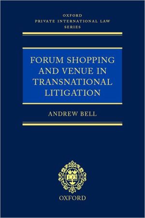 Book Forum Shopping and Venue in Transnational Litigation (Oxford Private International Law Series) free