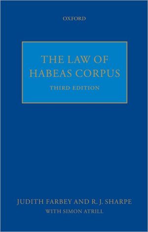 Book The Law of Habeas Corpus free