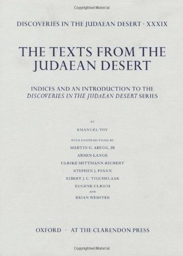 Book Discoveries In The Judaean Desert: Volume Xxxix: Introduction And Indexes (vol 39) free