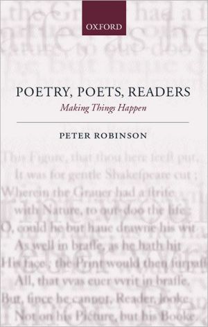 Book Poetry, Poets, Readers: Making Things Happen free