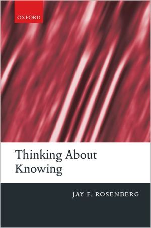 Book Thinking about Knowing free