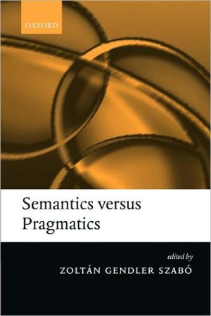 Book Semantics versus Pragmatics free