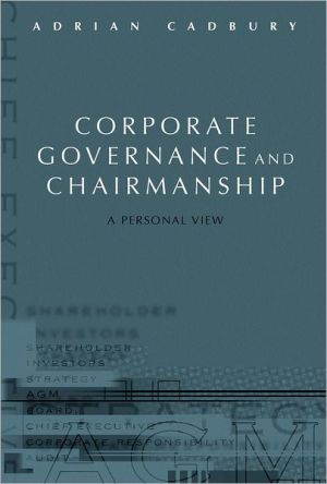 Book Corporate Governance and Chairmanship: A Personal View free