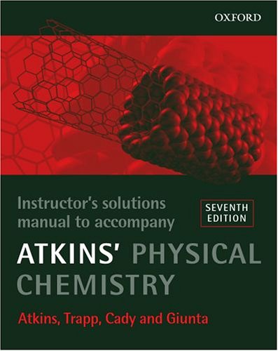 Book Instructor's Solutions Manual to Accompany Atkins' Physical Chemistry free