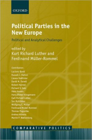 Book Political Parties in the New Europe: Political and Analytical Challenges (Comparative Politics) free