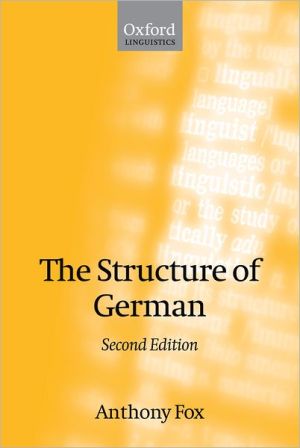 Book The Structure of German (Oxford Linguistics) free