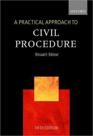Book A Practical Approach to Civil Procedure (Blackstone's Practical Approach Series) free