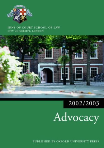 Book Advocacy (Blackstone Bar Manual) free