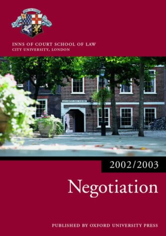 Book Negotiation (Blackstone Bar Manual) free