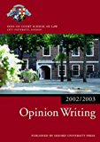 Book Opinion Writing (blackstone Bar Manual) free