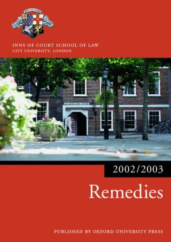 Book Remedies (blackstone Bar Manual) free
