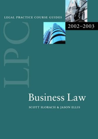 Book LPC Business Law 2002/2003 (Legal Practice Course Guides) free