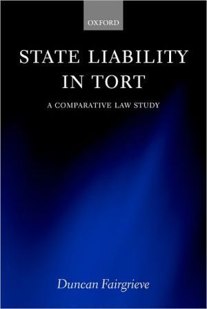 Book State Liability in Tort: A Comparative Law Study free